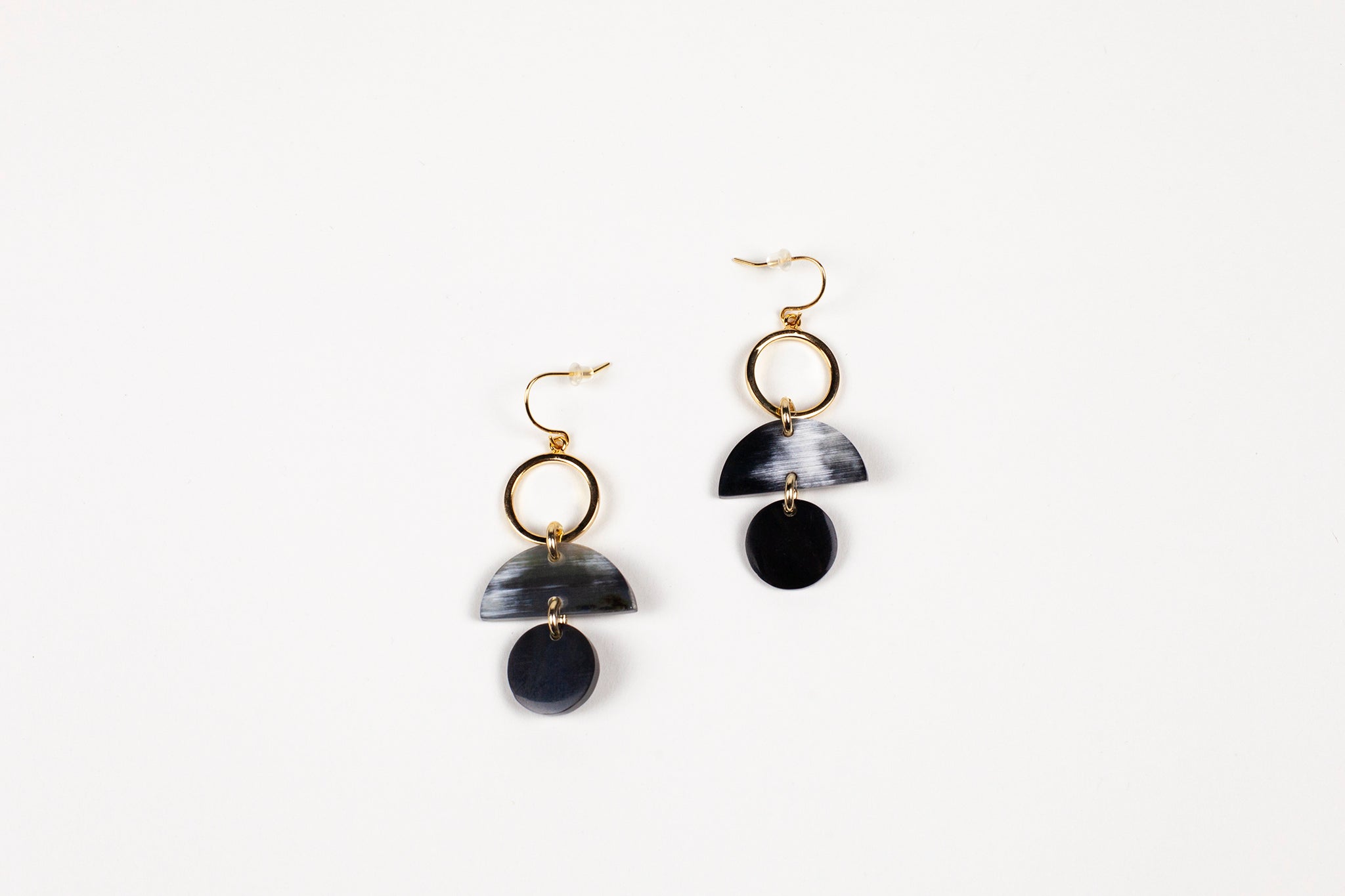 My Son Moon Drop Earrings Dark